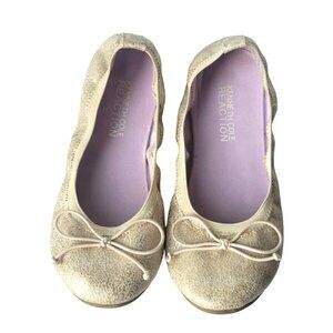 Kenneth Cole Reaction Kids Copy Tap Light Gold Flats